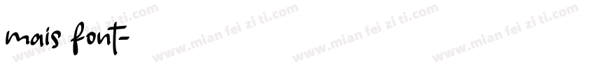mais font字体转换